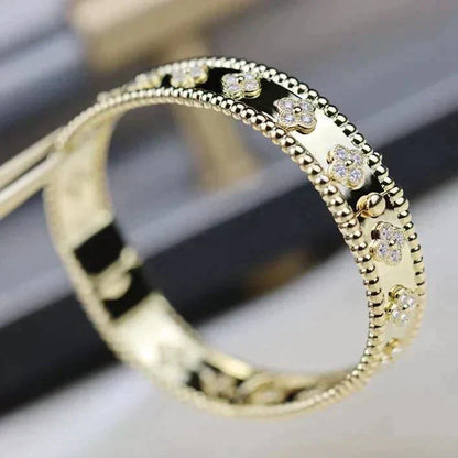 [Glitter Jewelry]CLOVER BRACELET 8MM DIAMONDS