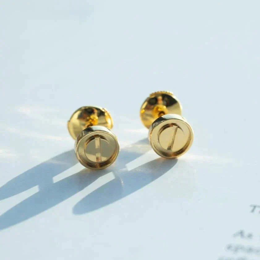 [Glitter Jewelry]LOVE EARRINGS GOLD 10MM