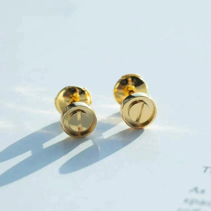 [Glitter Jewelry]LOVE EARRINGS GOLD 10MM