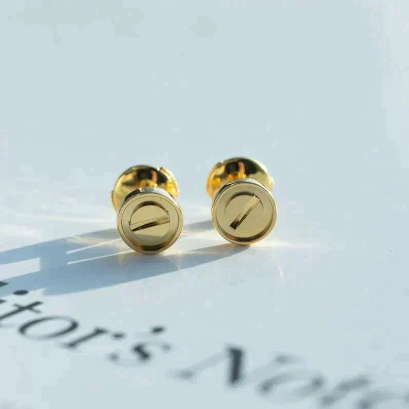 [Glitter Jewelry]LOVE EARRINGS GOLD 10MM