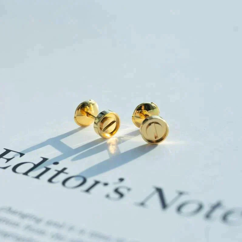 [Glitter Jewelry]LOVE EARRINGS GOLD 10MM
