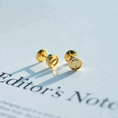 [Glitter Jewelry]LOVE EARRINGS GOLD 10MM