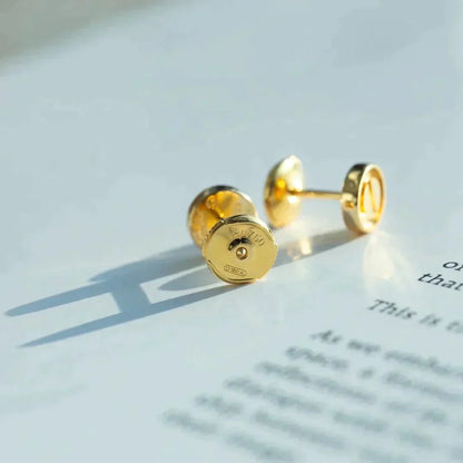 [Glitter Jewelry]LOVE EARRINGS GOLD 10MM