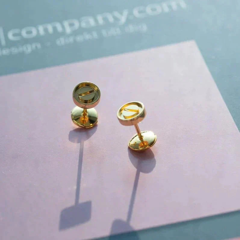 [Glitter Jewelry]LOVE EARRINGS GOLD 10MM
