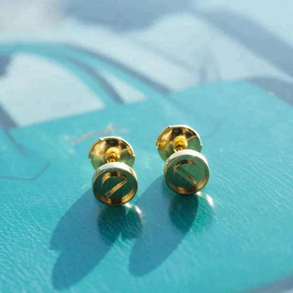[Glitter Jewelry]LOVE EARRINGS GOLD 10MM