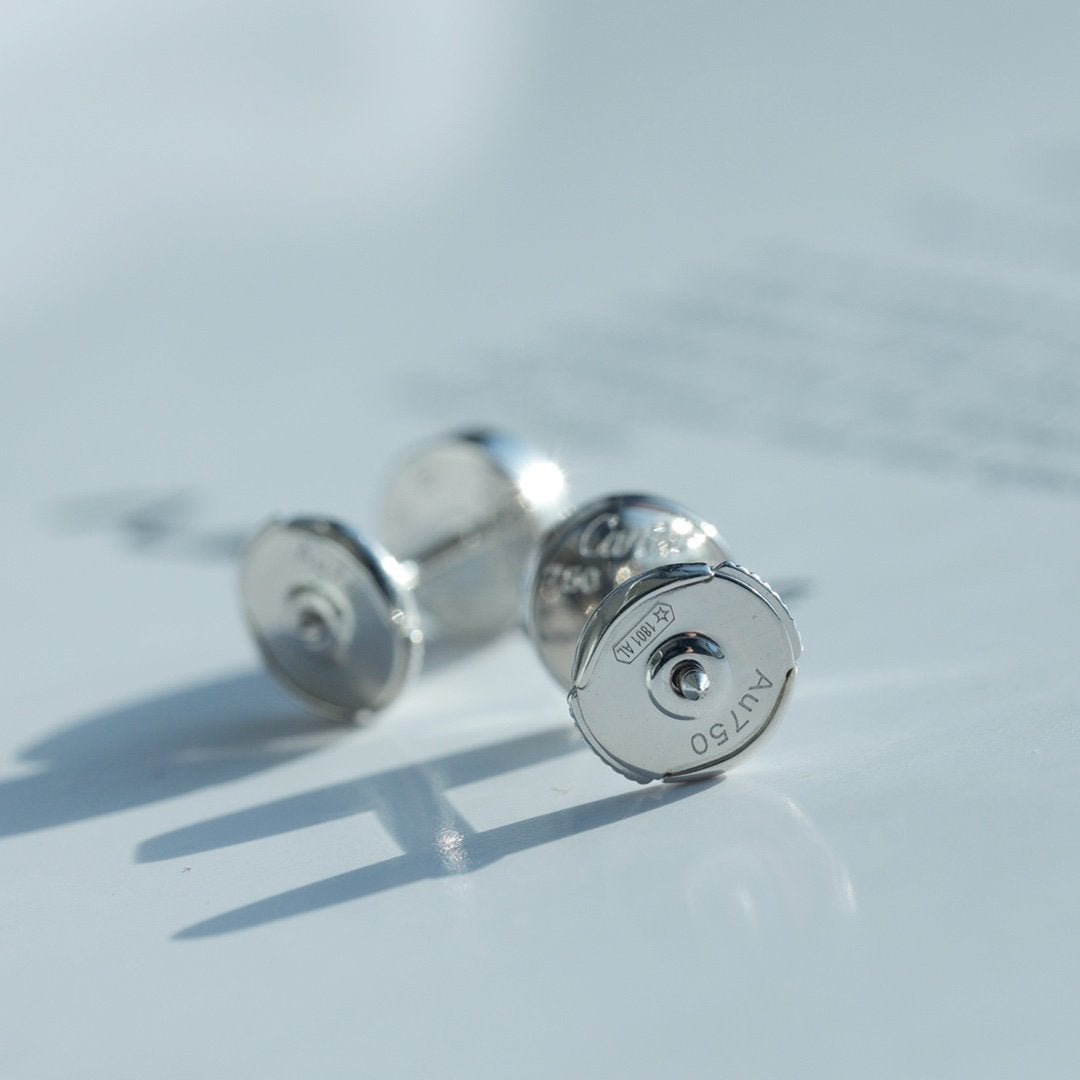 [Glitter Jewelry]LOVE EARRINGS SILVER 10MM