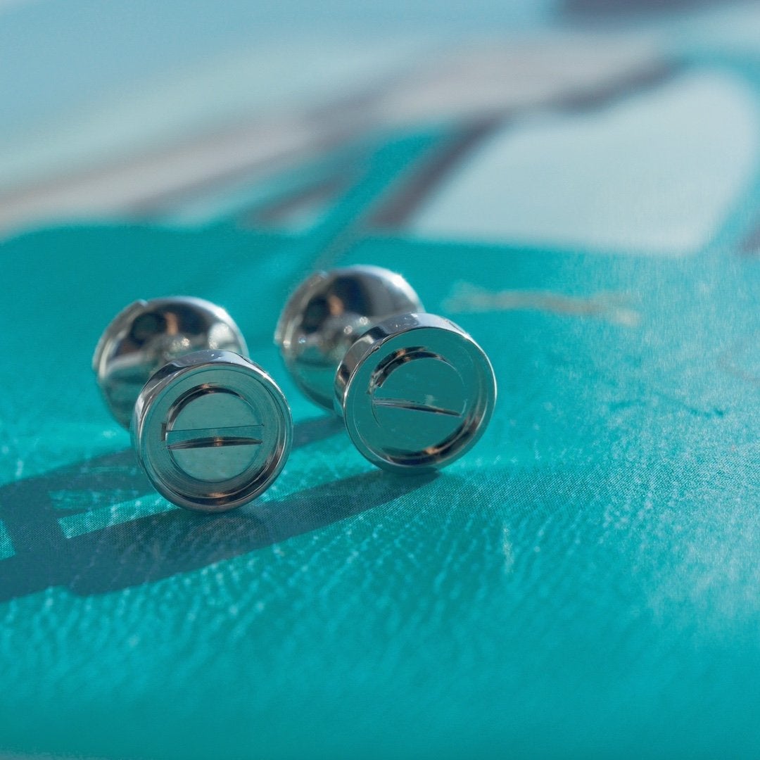 [Glitter Jewelry]LOVE EARRINGS SILVER 10MM