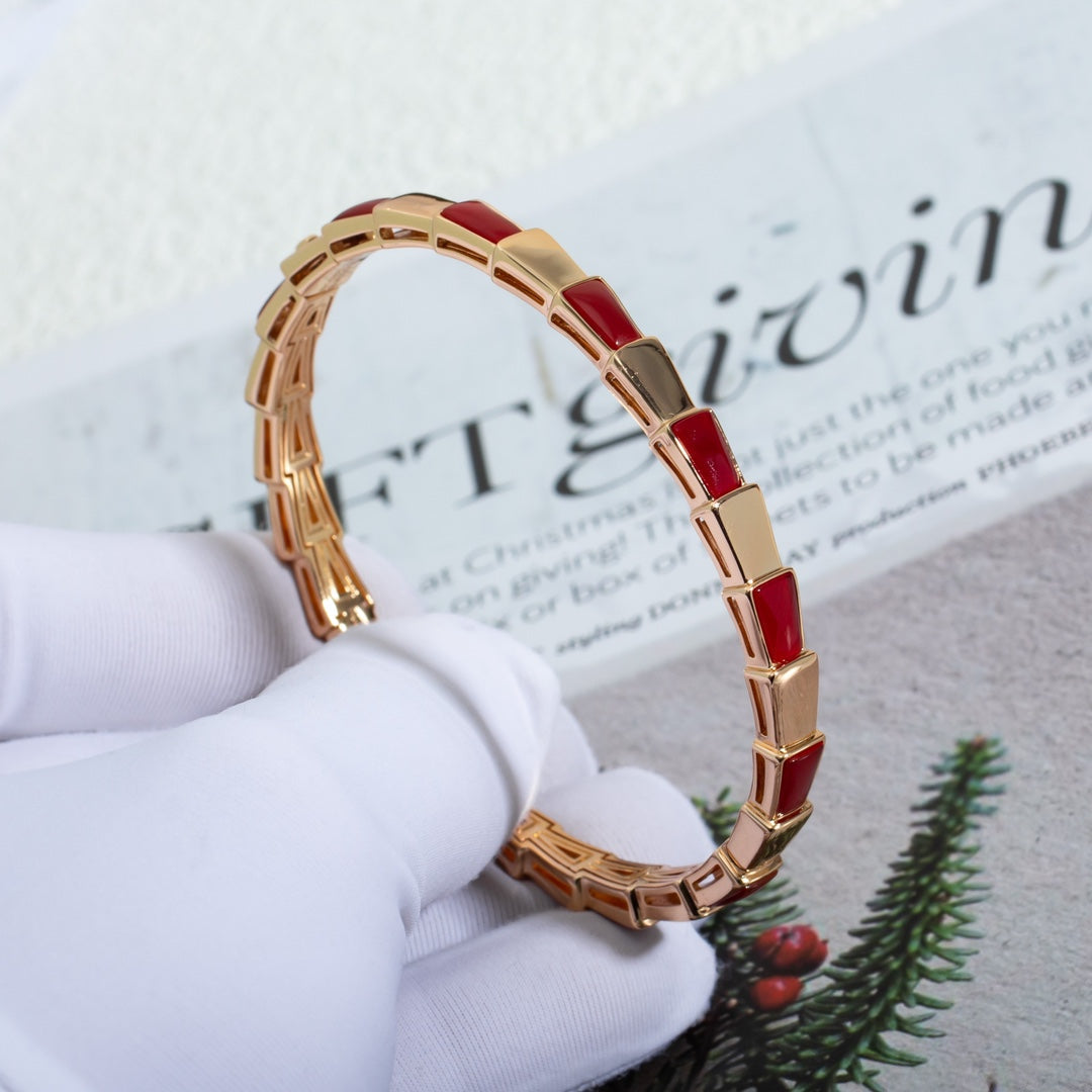 [Glitter Jewelry]SERPENTI BRACELET PINK GOLD RUBELLITE