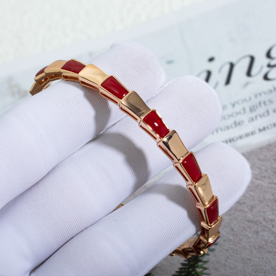 [Glitter Jewelry]SERPENTI BRACELET PINK GOLD RUBELLITE