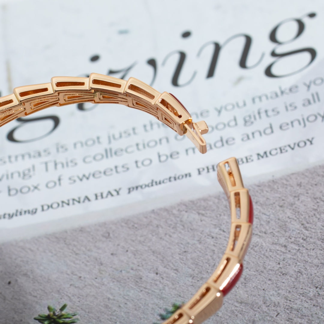[Glitter Jewelry]SERPENTI BRACELET PINK GOLD RUBELLITE