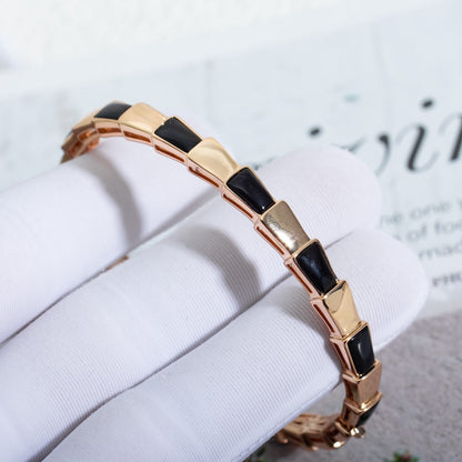 [Glitter Jewelry]SERPENTI BRACELET PINK GOLD ONYX