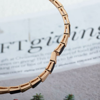 [Glitter Jewelry]SERPENTI BRACELET PINK GOLD ONYX