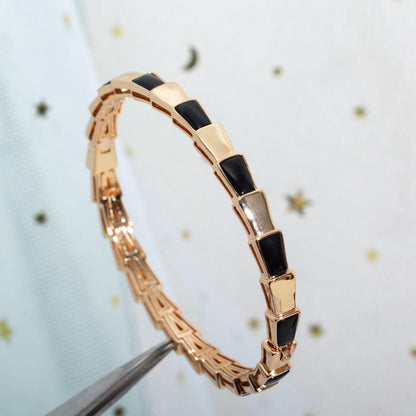 [Glitter Jewelry]SERPENTI BRACELET PINK GOLD ONYX