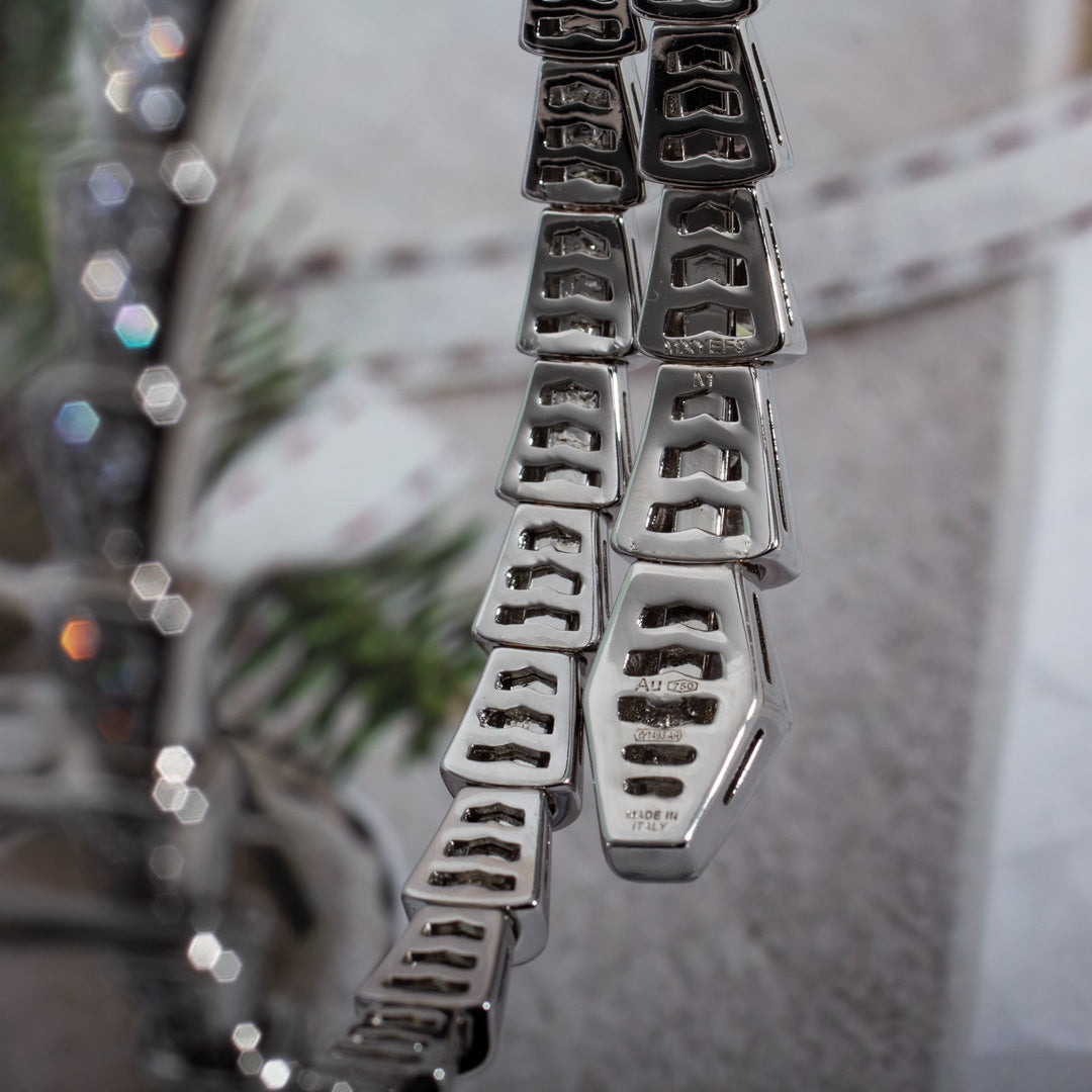 [Glitter Jewelry]SERPENTI BRACELET 6MM SILVER DIAMOND