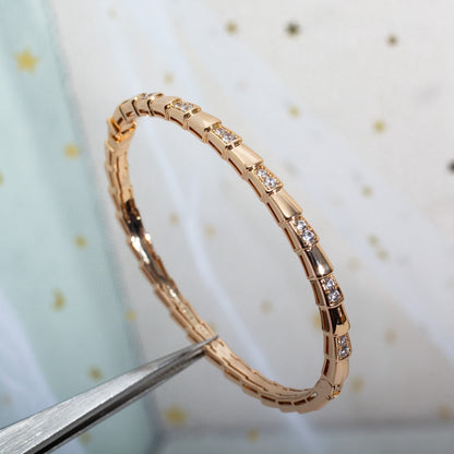 [Glitter Jewelry]SERPENTI BRACELET PINK GOLD DIAMOND