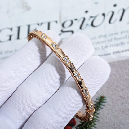 [Glitter Jewelry]SERPENTI BRACELET PINK GOLD DIAMOND