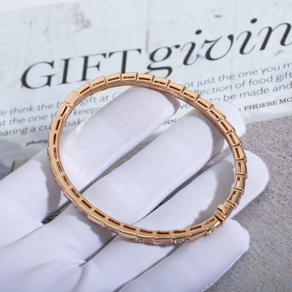 [Glitter Jewelry]SERPENTI BRACELET PINK GOLD DIAMOND