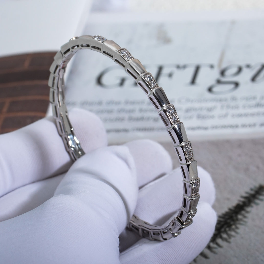 [Glitter Jewelry]SERPENTI BRACELET SILVER DIAMOND