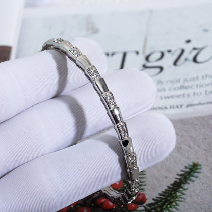 [Glitter Jewelry]SERPENTI BRACELET SILVER DIAMOND