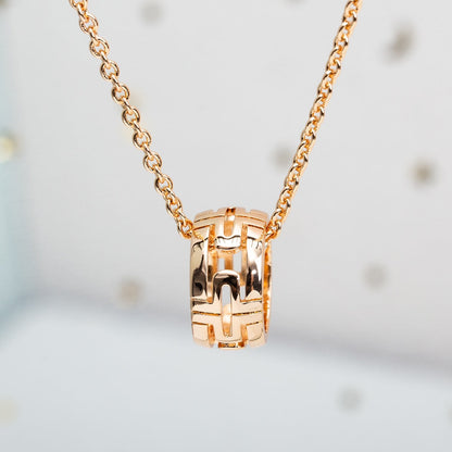 [Glitter Jewelry]PARENTESI NECKLACE PINK GOLD