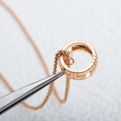 [Glitter Jewelry]PARENTESI NECKLACE PINK GOLD