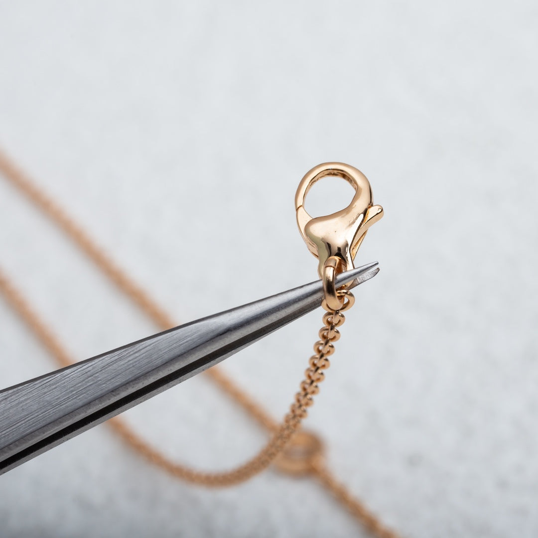[Glitter Jewelry]PARENTESI NECKLACE PINK GOLD
