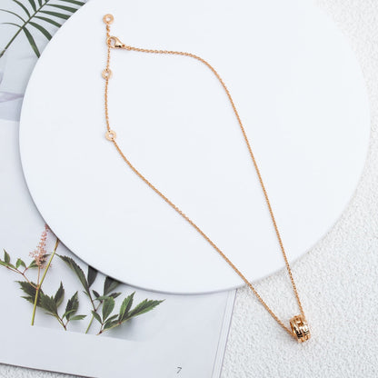 [Glitter Jewelry]PARENTESI NECKLACE PINK GOLD