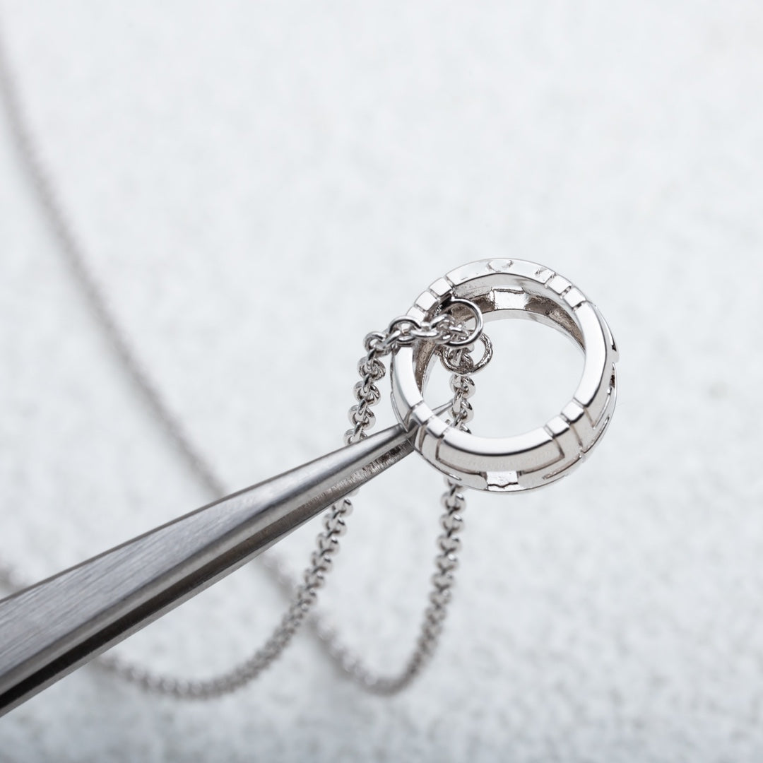 [Glitter Jewelry]PARENTESI NECKLACE SILVER