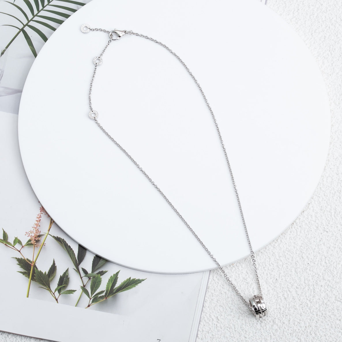 [Glitter Jewelry]PARENTESI NECKLACE SILVER