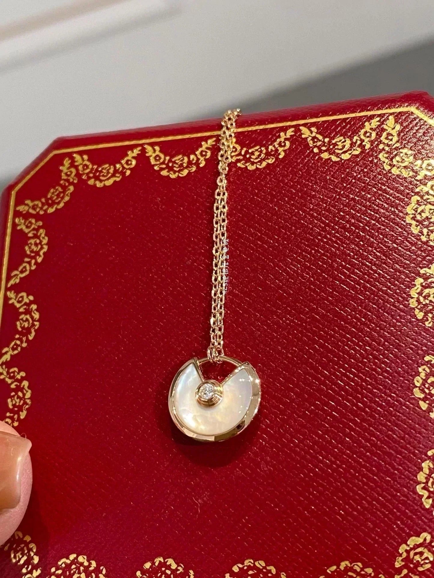 [Glitter Jewelry]AMULETTE ROSE GOLD MOP NECKLACE