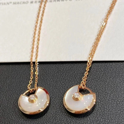 [Glitter Jewelry]AMULETTE ROSE GOLD MOP NECKLACE