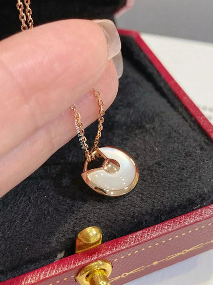[Glitter Jewelry]AMULETTE ROSE GOLD MOP NECKLACE