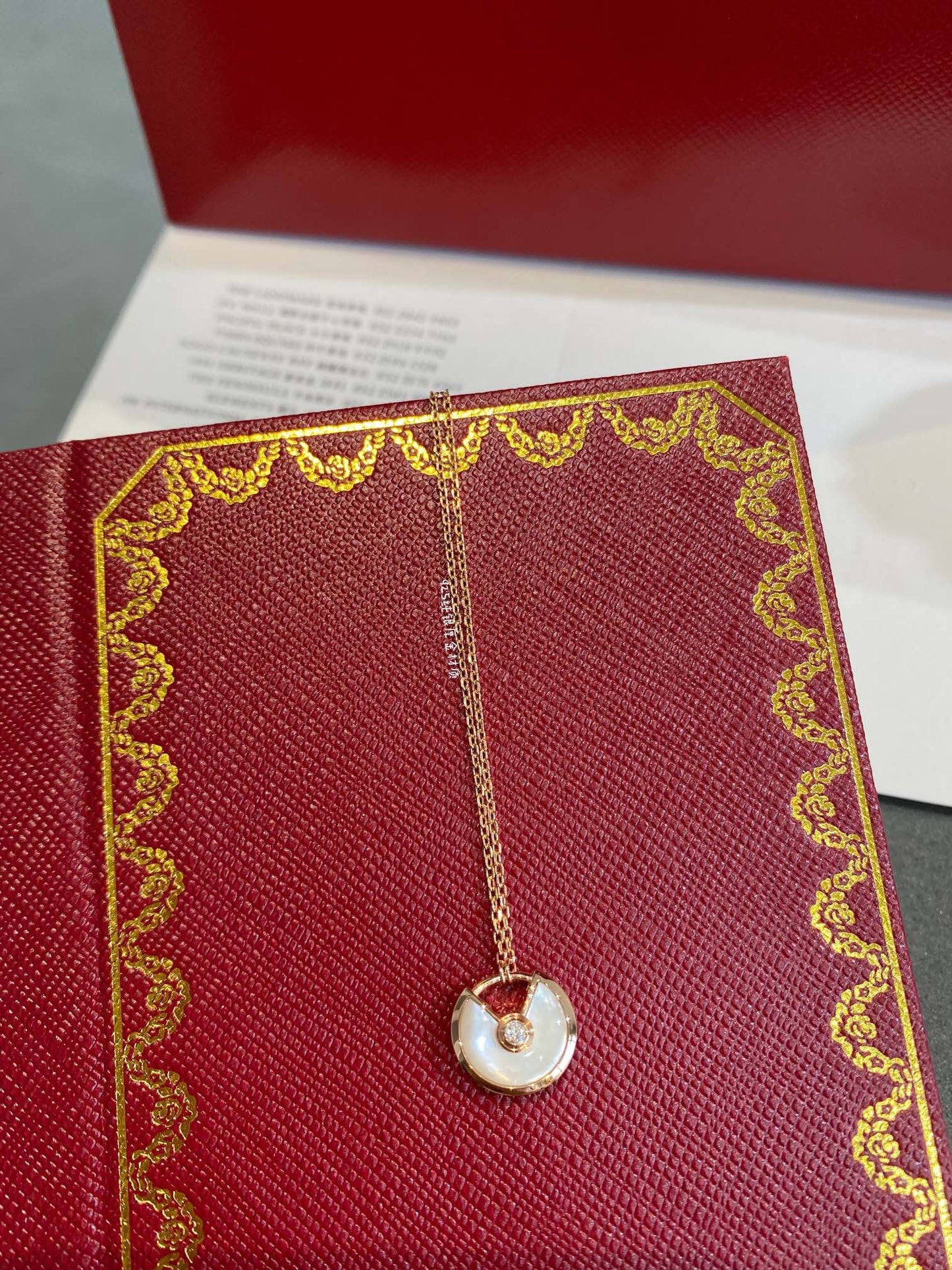 [Glitter Jewelry]AMULETTE ROSE GOLD MOP NECKLACE
