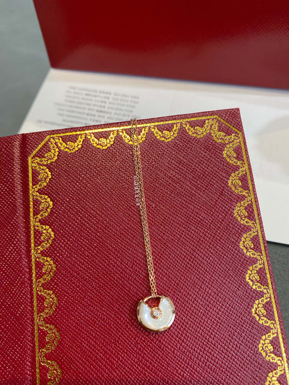 [Glitter Jewelry]AMULETTE ROSE GOLD MOP NECKLACE