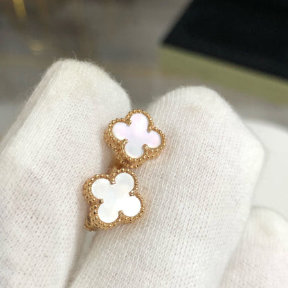 [Glitter Jewelry]CLOVER MINI GOLD EARRINGS