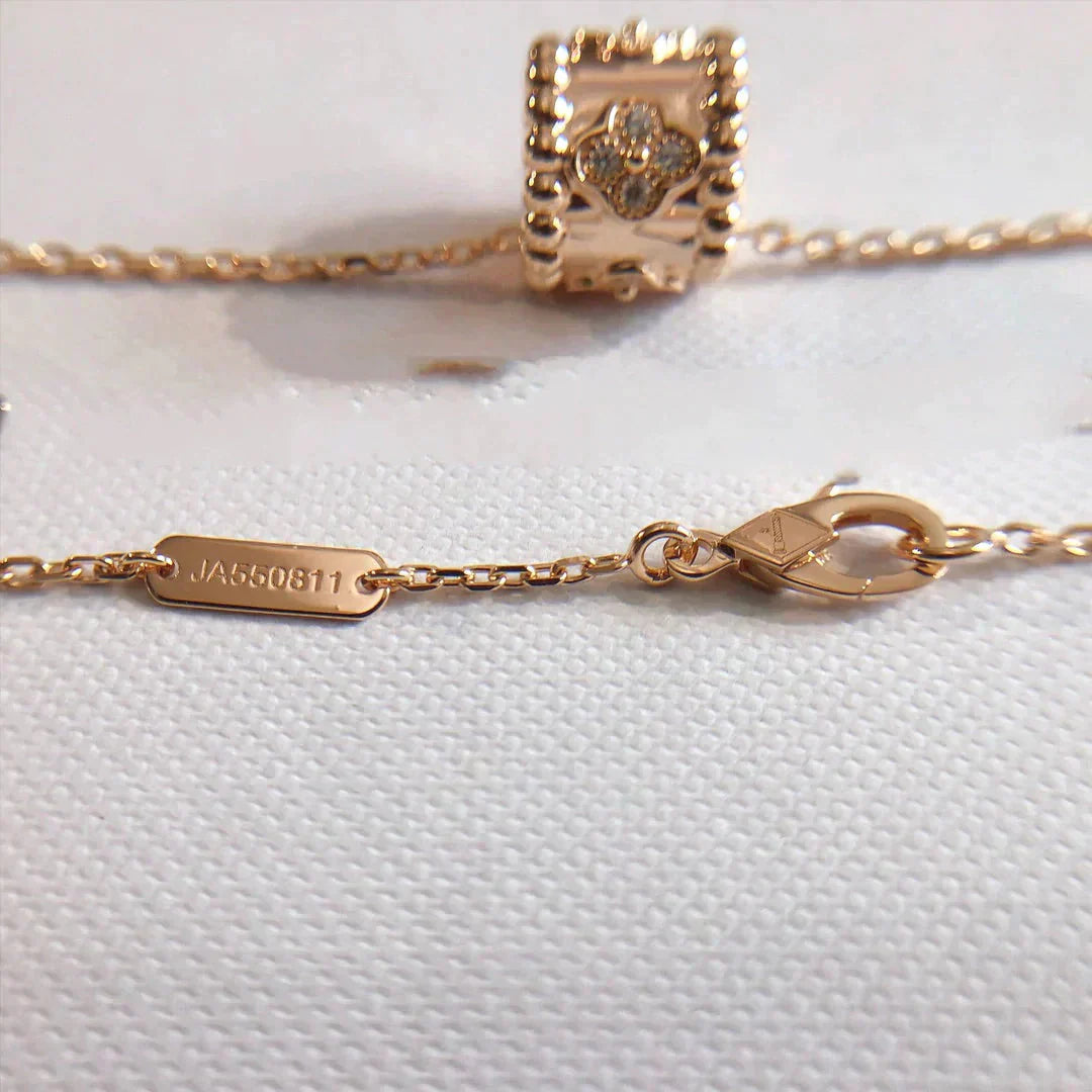 [Glitter Jewelry]PERLEE PEDANT NECKLACE GOLD / ROSE GOLD