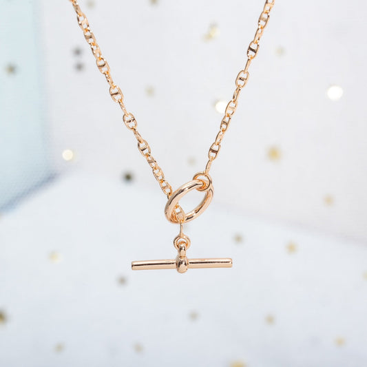 [Glitter Jewelry]ECHAPPEE NECKLACE PINK GOLD