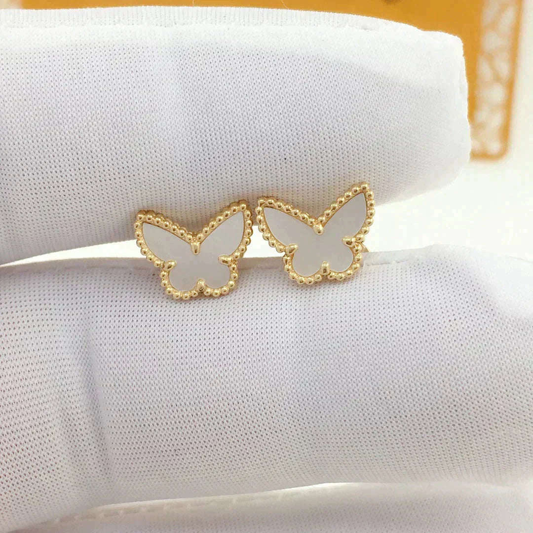 [Glitter Jewelry]SWEET BUTTERFLY MOP EARSTUDS