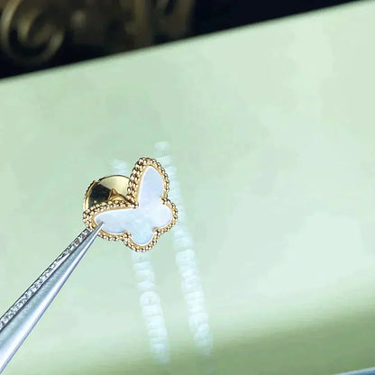 [Glitter Jewelry]SWEET BUTTERFLY MOP EARSTUDS