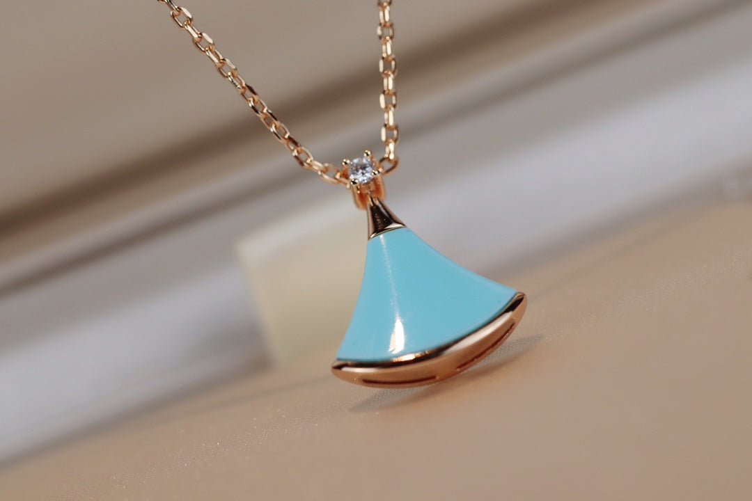 [Glitter Jewelry]DREAM NECKLACE TURQUOISE PINK GOLD