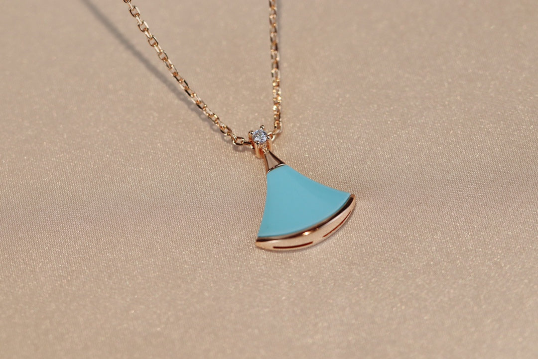 [Glitter Jewelry]DREAM NECKLACE TURQUOISE PINK GOLD