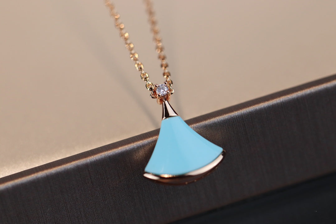 [Glitter Jewelry]DREAM NECKLACE TURQUOISE PINK GOLD