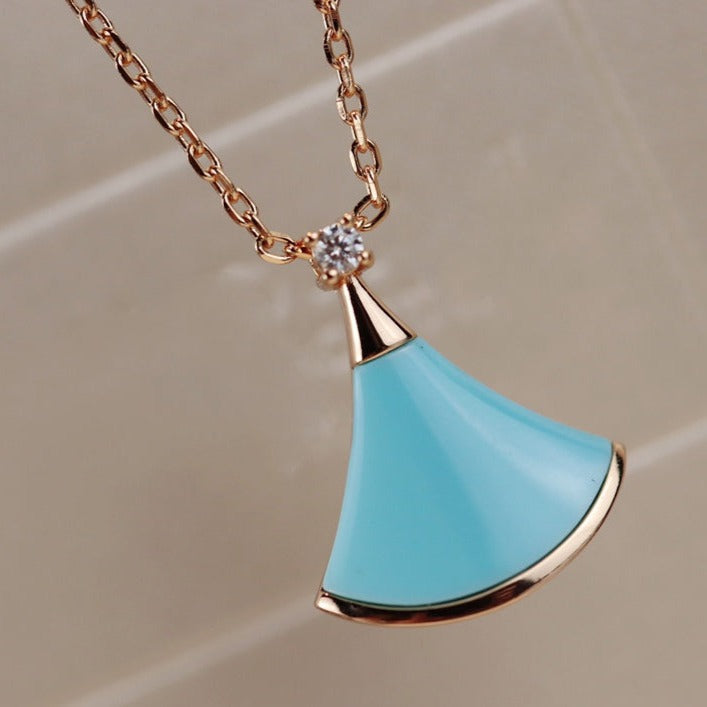[Glitter Jewelry]DREAM NECKLACE TURQUOISE PINK GOLD