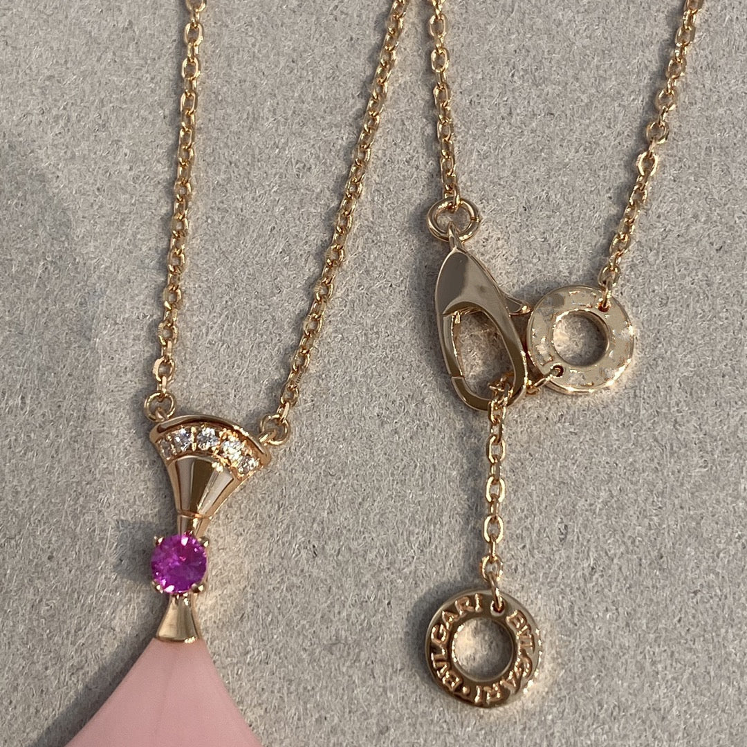 [Glitter Jewelry]DREAM NECKLACE PINK OPAL