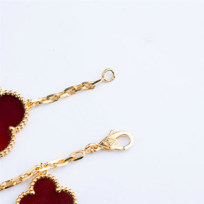 [Glitter Jewelry]CLOVER BRACELET 5 MOTIFS CARNELIAN TIGER EYE