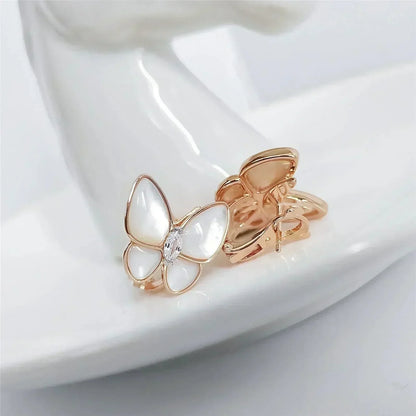 [Glitter Jewelry]BUTTERFLY MOP DIAMOND EARRINGS
