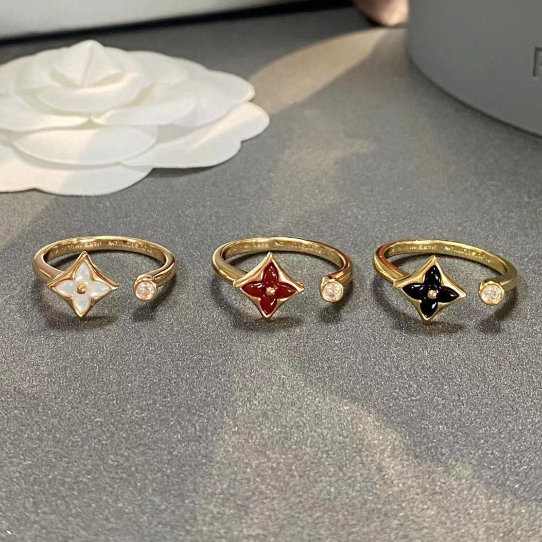 [Glitter Jewelry]STAR 1 DIAMOND OPEN RING