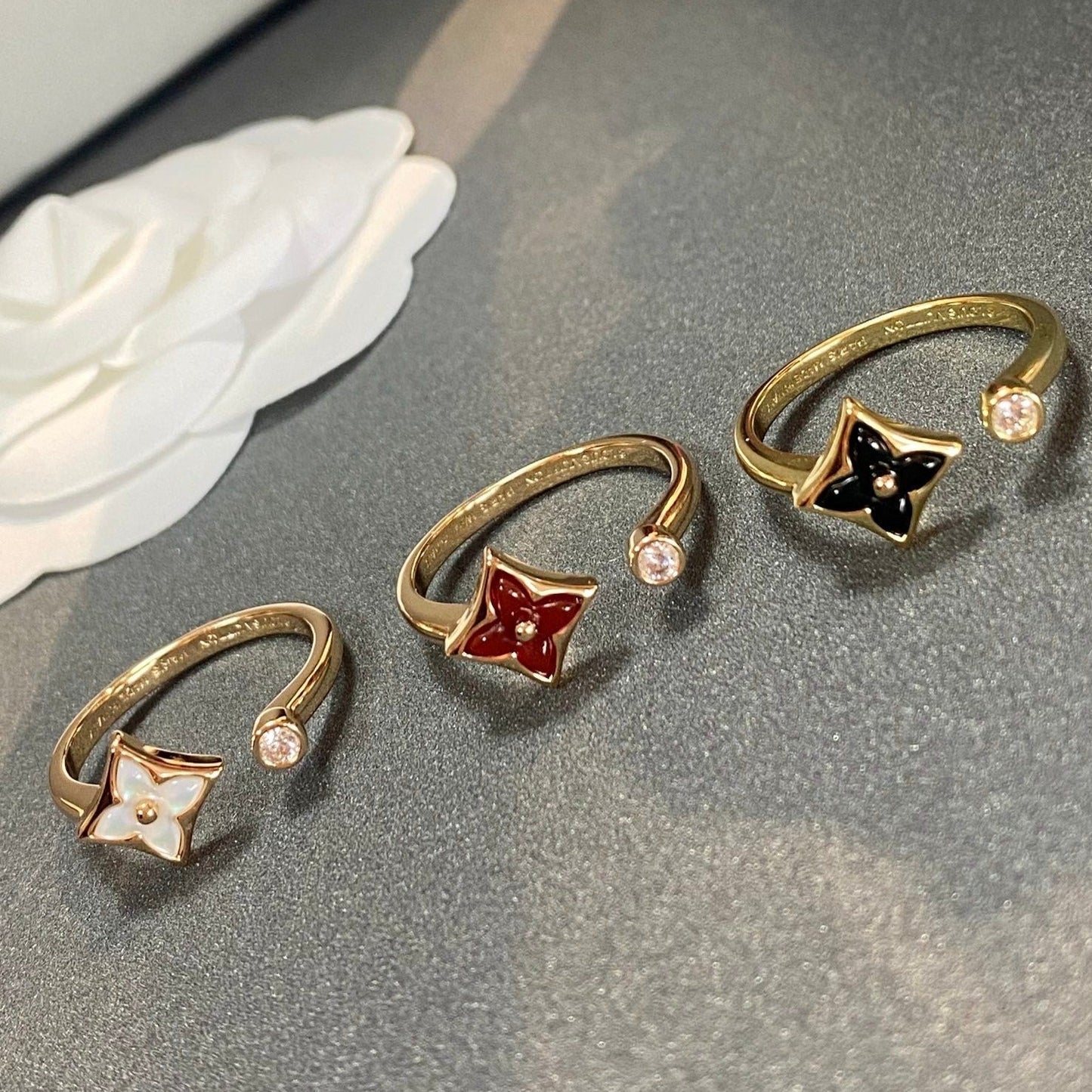 [Glitter Jewelry]STAR 1 DIAMOND OPEN RING