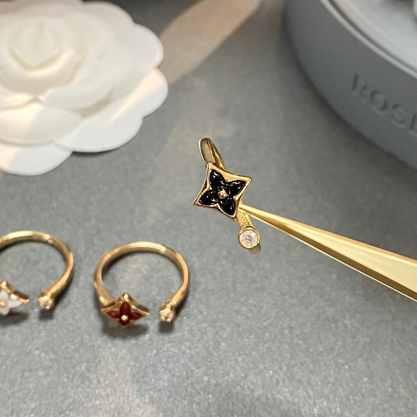[Glitter Jewelry]STAR 1 DIAMOND OPEN RING