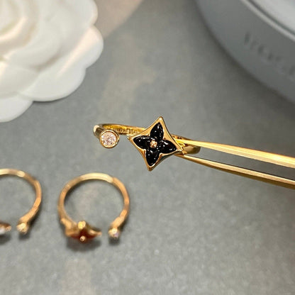 [Glitter Jewelry]STAR 1 DIAMOND OPEN RING
